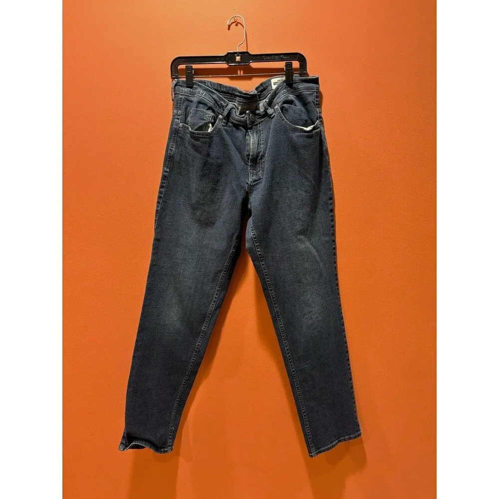 Buffalo David Bitton Jackson Jeans Mens 36x30.5 Straight Stretch Blue Denim